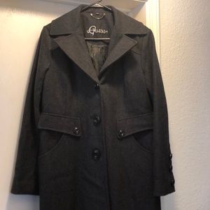 New Guess wool coat size Lg